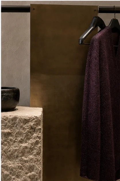Détail des matières du projet Boutique Écrin